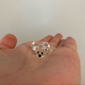 Crystal mouse figurine